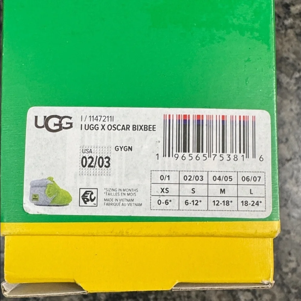 UGG Sesame Street Booties NIB 6/12 months